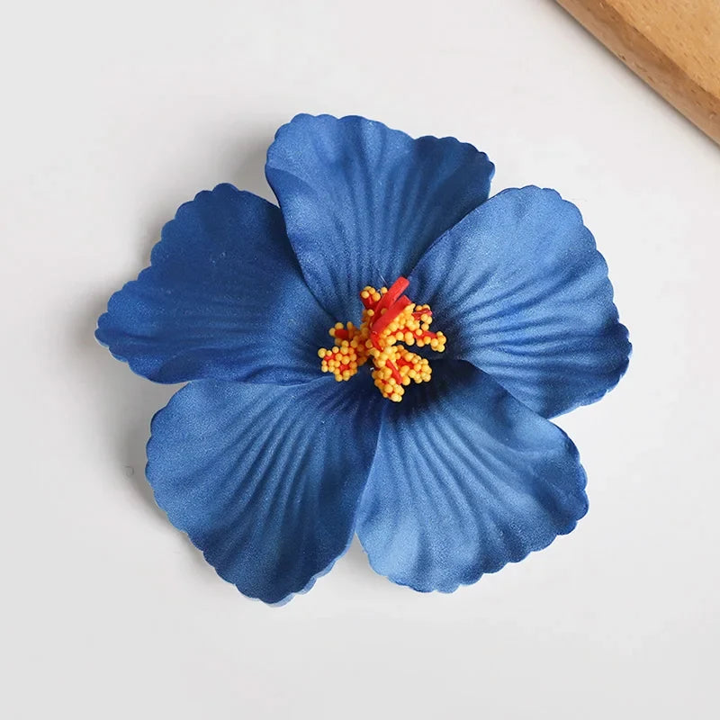 Hawaiian Flower Hair Clips for Summer | 2 or 5 Pack Tropical Hair Accessories