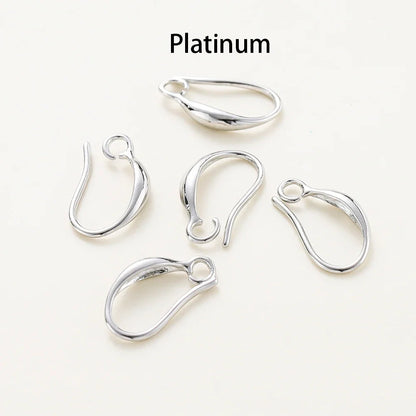 10pcs/lot 14K 18K Real Gold Earing Pendant Hook Ear Wire Hook For DIY Jewelry Making Earing Charms Accessories Components