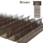 NATUHANA Caramel Colored Lashes | Individual Faux Mink Eyelashes