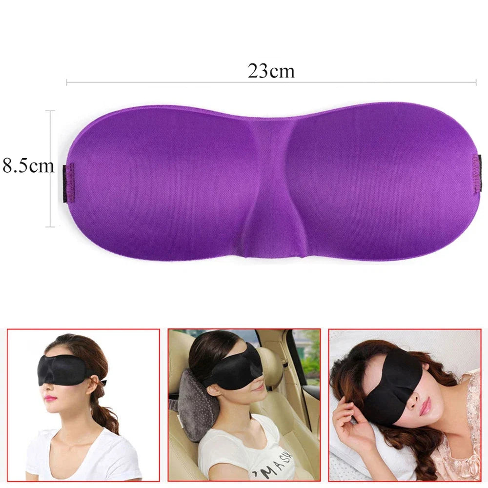 3D Breathable Sleeping Eye Mask | Light Blocking Sleep Aid for Travel and Home