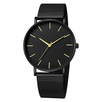 RUNERR Ultra Thin Quartz Watch | Minimalist Business Casual Mesh Strap