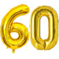 Large Gold Number Balloon 40 Inch | Milestone Birthday & Anniversary Decoration