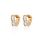 Zircon Heart Pendientes Earring For Women Stainless Steel Gold Color Piercing Earring 2025 Trend Jewelry aretes Accesorios mujer