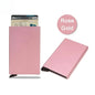 RFID Blocking Metal Wallet | Slim Pop Up Card Holder for Men and Women