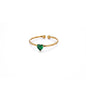 Fashion Zircon Heart Birthstone Rings For Women Stainless Steel Gold Color Birthstone Ring  Aesthetic Wedding Jewelry Gift