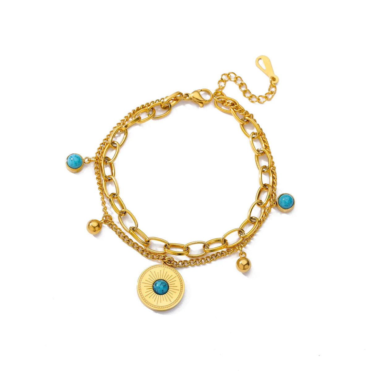 Hand Evil Eye Bracelet For Women Stainless Steel Zircon Bangle Sets Turkish Luxury Party Jewelry pulseras bijoux femme