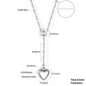 ASONSTEEL Romantic Heart Pendant Necklace | Gold Stainless Steel Choker for Women Gift