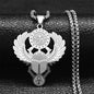 Stainless Steel Ankh Cross Pendant Necklace | Gothic Symbol of Life Jewelry