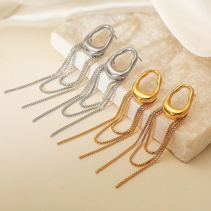 NEWBUY New Arrival INS Tassels Drop Earrings For Women Girls,High Quality Daily Jewelry Perfect For Everyday Wear