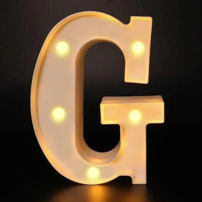 16cm Letter LED Night Light | Alphabet Luminous Decorative Lamp for Party