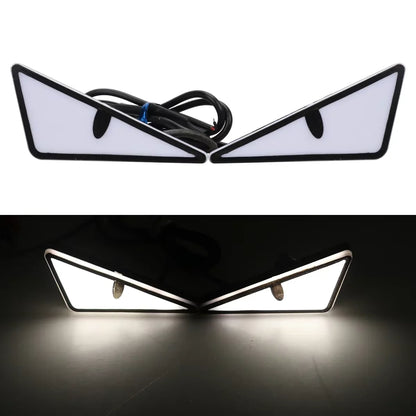 2PCS Car LED Demon Eye Light | Universal Dynamic Strobe Turn Signal Decorative Lights