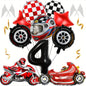 12pcs Racing Car Balloon Birthday Set | Party Decor for Boys