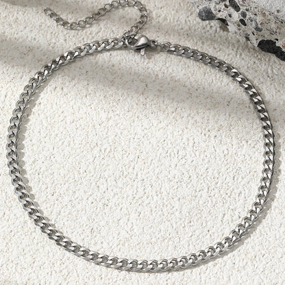 Stainless steel anklet Multiple chain thickness specifications Classic fashion anklet For Women Jewelry Creative Fashion Gifts