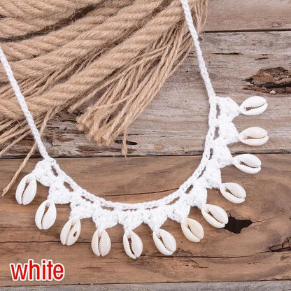 Handmade Shell Choker Necklace | Bohemian Beach Jewelry for Women