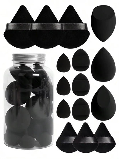 12/15Pcs Makeup Sponge Set | Latex-Free Beauty Blender Puff Kit