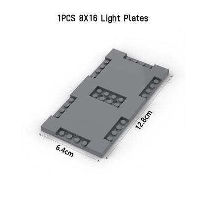 City Road Street Baseplate Building Blocks | Pedestrian Crossing Base Compatible with Major Brands