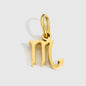 12 Zodiac Signs Pendant Accessories Stainless Steel Constellation Necklace Birthday Gift