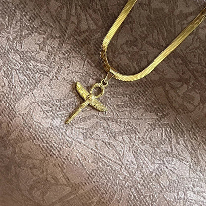 Christian Cross Necklace for Men Women | Stainless Steel Religious Pendant Jewelry