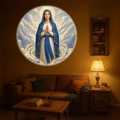 Virgin Mary Pattern Projector Lamp | Christian Gift with Six Patterns