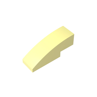 Gobricks GDS-657 Slope, Curved 3 x 1 | Compatible Building Block for Creative Construction