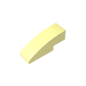 Gobricks GDS-657 Slope, Curved 3 x 1 | Compatible Building Block for Creative Construction
