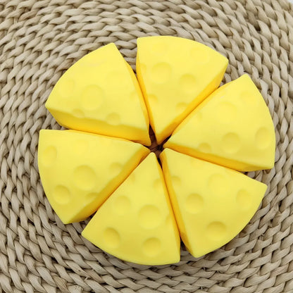 Cheese Squishy Toy | Soft Slow Rebound Stress Relief Fidget Toy for Adults