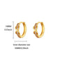 Cute Geometric Hoop Earrings for Women Stainless Steel Gold Color Cross Infinity Earrings 2025 Trend Piercing Wedding Jewelry