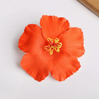 Hawaiian Flower Hair Clips for Summer | 2 or 5 Pack Tropical Hair Accessories