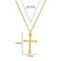 Cross Goddess Pendant Necklace for Women Stainless Steel 316L Gold Color Necklace 2025 New Party Jewelry Aesthetic Accessories