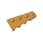Gobricks GDS-549 Wedge Plate 4 x 2 Right | Building Block for Compatible DIY Sets
