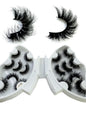 5-8 Pairs Natural Russian Striped Mink Lashes | 3D Volume Wavy False Eyelash Extensions