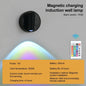 RGB Night Light with Magnetic Base | USB Rechargeable Dimmable LED Wall Lamp