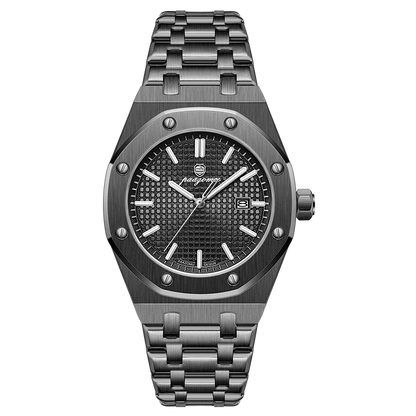 PAAZOMU Luxury Watches For Men Stainless Steel Waterproof Luminous Man Watch Date Week Fashion Casual Men's Quartz Watch Reloj