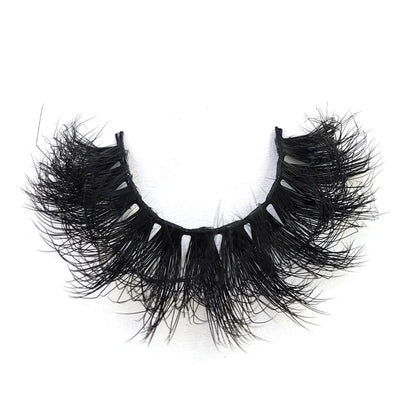 5-8 Pairs Natural Russian Striped Mink Lashes | 3D Volume Wavy False Eyelash Extensions