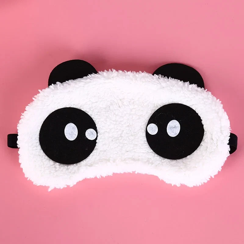 Cartoon Panda Sleep Eye Mask | Light Blocking Cotton Eyeshade for Relaxation