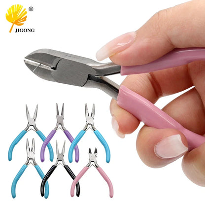 End Cutting Wire Pliers | Jewelry Making Tool Set with Bent Handle
