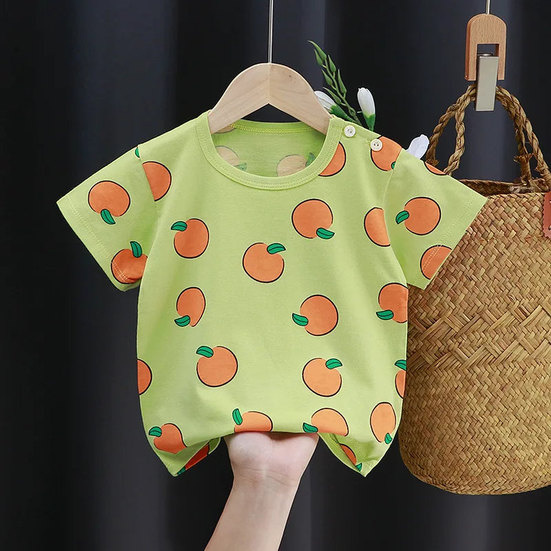 Kids Cotton Graphic Tee | Summer Unisex T-Shirt for Babies and Toddlers