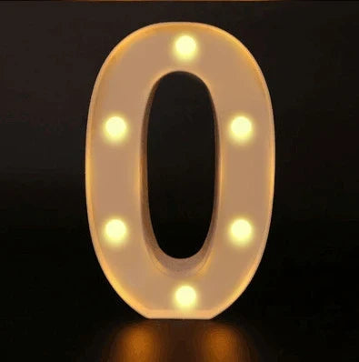 16cm Letter LED Night Light | Alphabet Luminous Decorative Lamp for Party