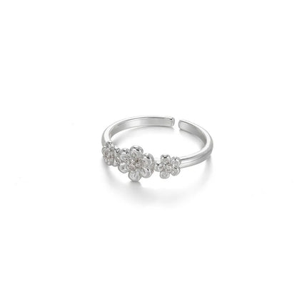 Stainless Steel Exaggerated Big Flower Rings For Women Gold Color Sunflower Finger Ring Female Fashion Aesthetic Jewelry Gift