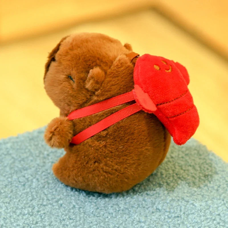Capybara Plush Keychain | Cartoon Bag Pendant and Car Keyring