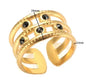 High End Waterproof Hollow Stainless Steel Finger Ring Trendy for Women Personalize Jewelry Wholesale