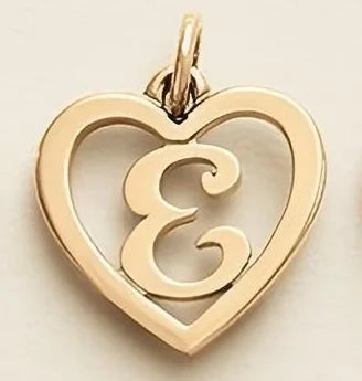 SUNIBI Stainless Steel Letter Heart Shape Hollow Pendant Charm for Bracelet Necklaces  for Women DIY Jewelry Making