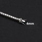 NeeTim 3mm 4mm 5mm Moissanite Tennis Bracelet Full Diamond 925 Sterling Silver with Gold Plated Bracelets For Women Men