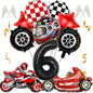 12pcs Racing Car Balloon Birthday Set | Party Decor for Boys