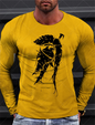 Sparta Vintage Graphic Men's Long Sleeve T-shirt for Men Clothing Casual Tops Tee Fashion 3D Full Printing Tshirt Streetwear