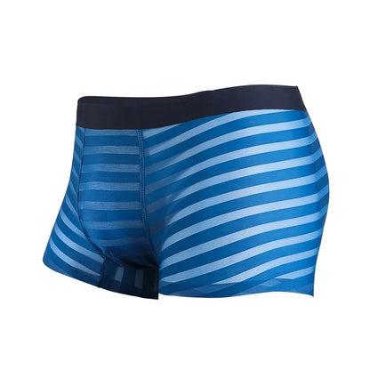 Graphene Antibacterial Men's Underwear, Men's Ice Silk Seamless Boxer Briefs, Thin Breathable Underwear, Summer Boxer Shorts