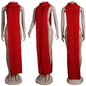 Knitted Side Split Sweater Dress Sleeveless Spring Clothes for Women Y2k Outfits Long Maxi Dresses