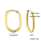 LUXUSTEEL Simple Hoop Earrings | Anti-Allergy Stainless Steel for Women
