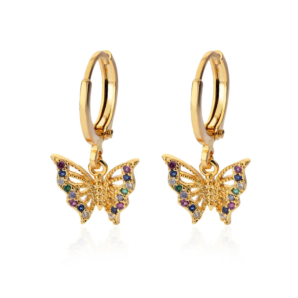 Freshwater Ocean Starfish Shell Hoop Earrings For Women Elegant Stainless Steel Gold Color Aretes Christmas jewelry accessories