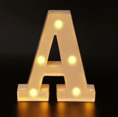 16cm Letter LED Night Light | Alphabet Luminous Decorative Lamp for Party